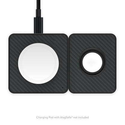 Precision-designed Apple Watch charger for an elevated charging experience. Seamlessly combining style and functionality, this purpose-built dock ensures easy, seamless charging.