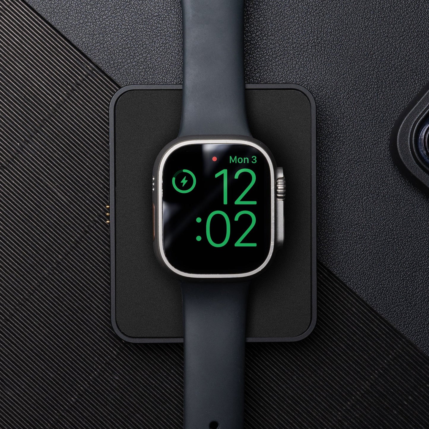Precision-designed Apple Watch charger for an elevated charging experience. Seamlessly combining style and functionality, this purpose-built dock ensures easy, seamless charging.